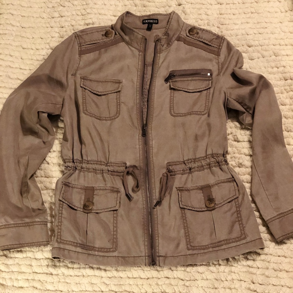 Tan knit jacket